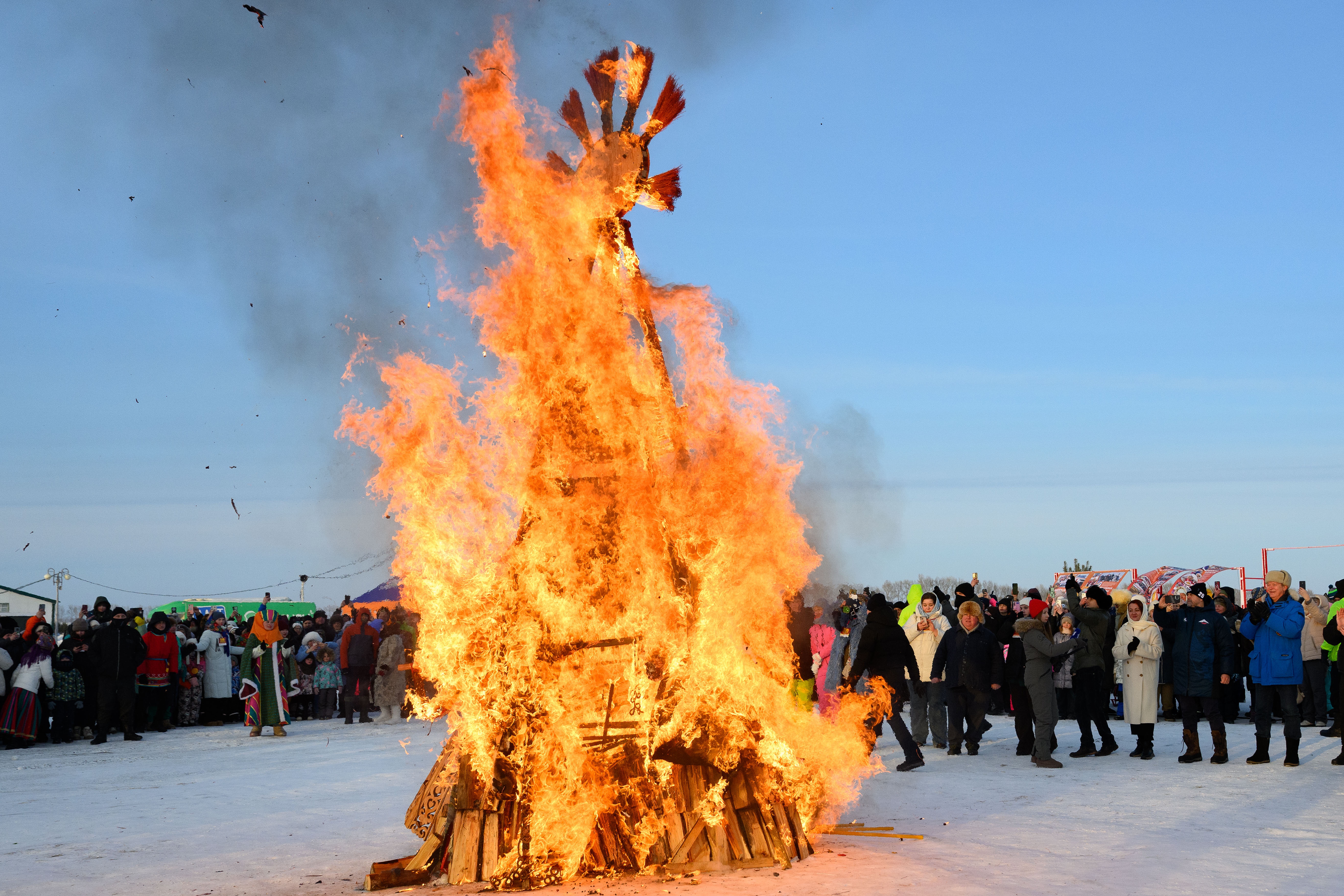 «Бочкари» на Сибирской Масленице