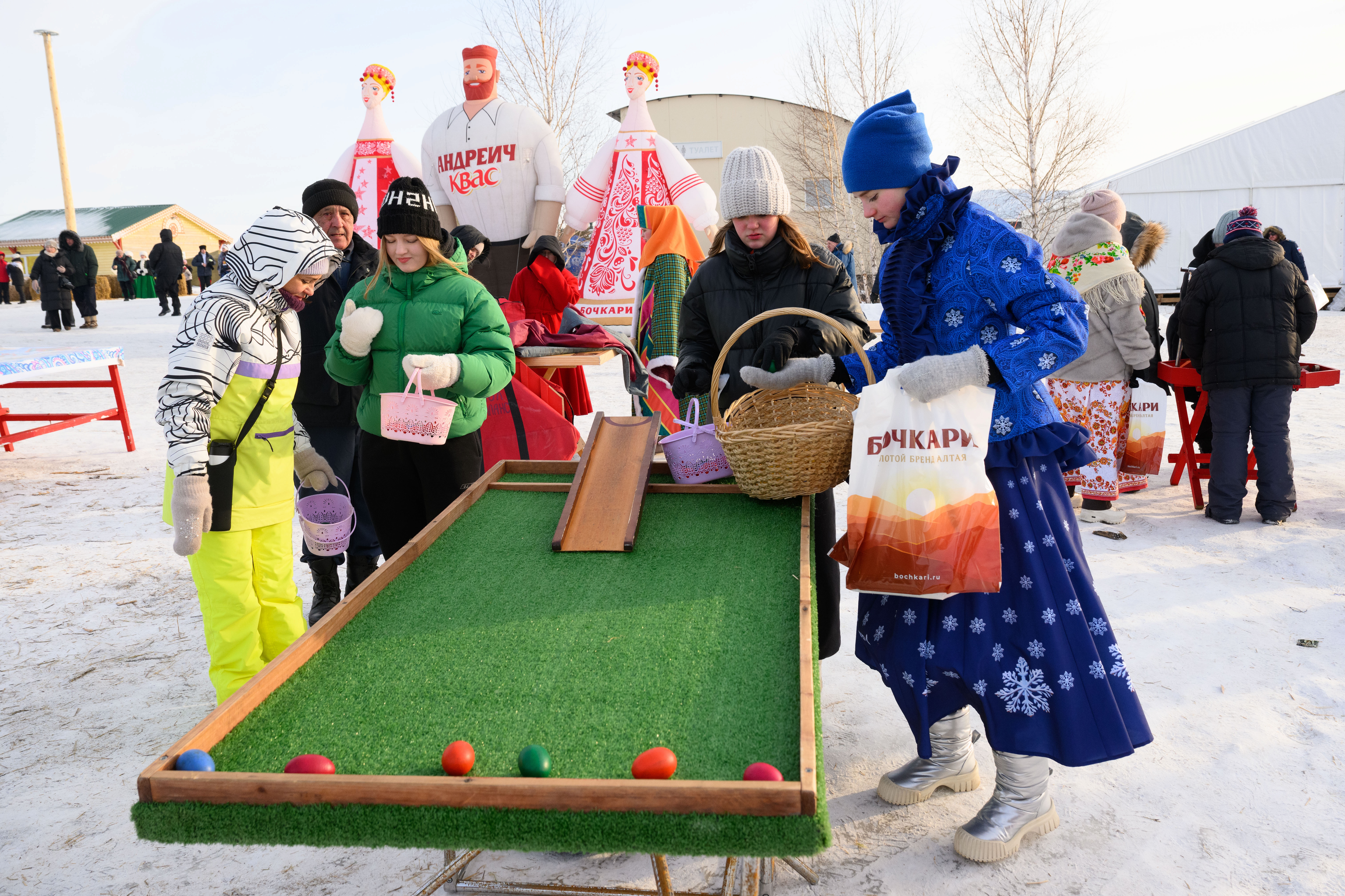 «Бочкари» на Сибирской Масленице